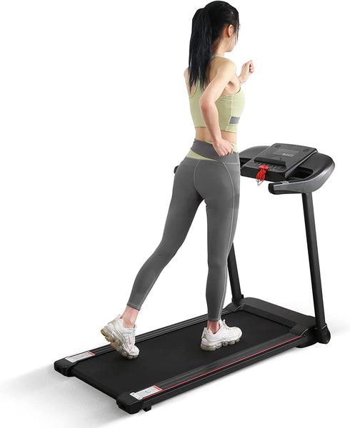 Folding manual treadmill working machine online cardio fitness exercise incline home