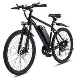 350W Electric Bike 26" for Adults with Cruise Control System, 20mph Mountain E - bike with 48V Removable Battery and Front Suspension for All Terrains - NAIPO