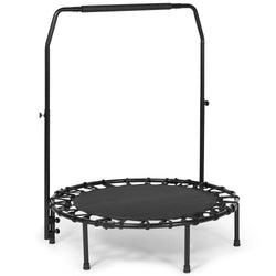 40” Fitness Trampoline - Exercise Rebounder for Indoor & Outdoor Foldable Design w. Adjustable Handle - NAIPO