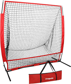 7X7ft Baseball&Softball Net for Hitting and Pitching,Portable Baseball Practice Net for Batting with Carry Bag and Metal Frame - NAIPO