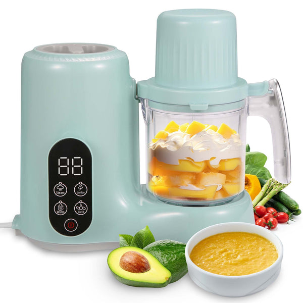 All-in-One Baby Food Maker, Multi Food Processor for Nutritious, Baby Food Steamer, Food Puree Blender, Warm Bottle Sanitizer