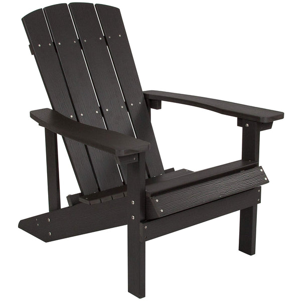 Charlestown Commercial Grade Indoor/Outdoor Adirondack Chair Black