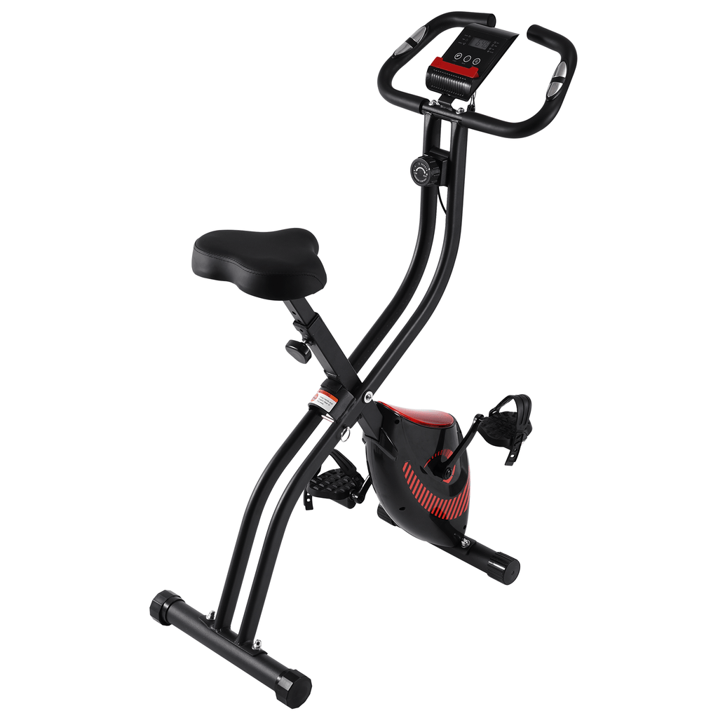 Folding Exercise Bike Magnetic Indoor Cycling Bike for Home NAIPO