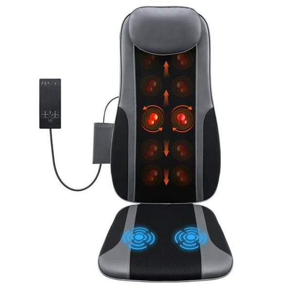 MaxKare Shiatsu Massage Cushion with Soothing Heat,Deep-Kneading Massage, Height Adjustable Back Massager for Pain & Stress Relief For Home Office Chair, Gift For Family