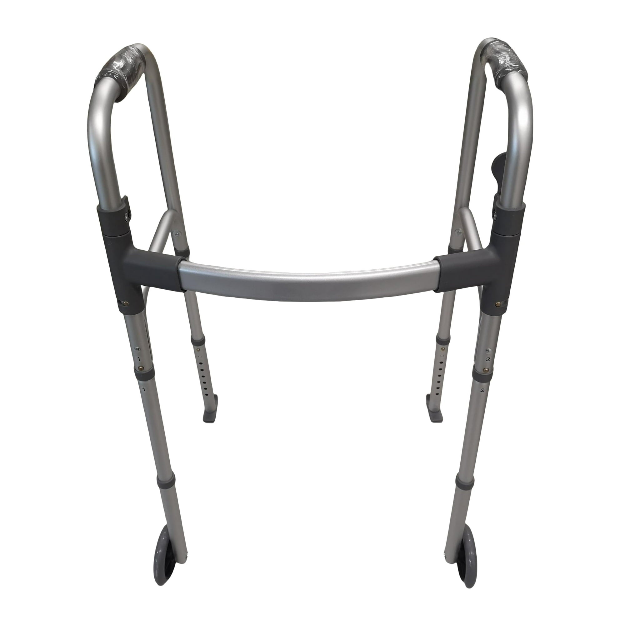 Naipo Compact Folding Walker with Trigger Release and Glide Skis for Seniors Elderly