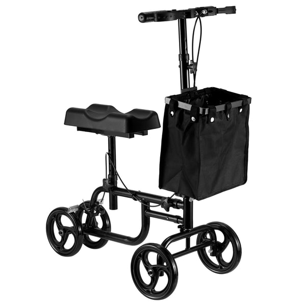 Naipo Steerable Knee Walker Economy Knee Scooter with Dual Braking System & Storage Basket, Crutch Alternative - NAIPO