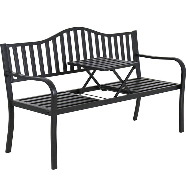 Outdoor Metal Garden Bench Patio Bench 59