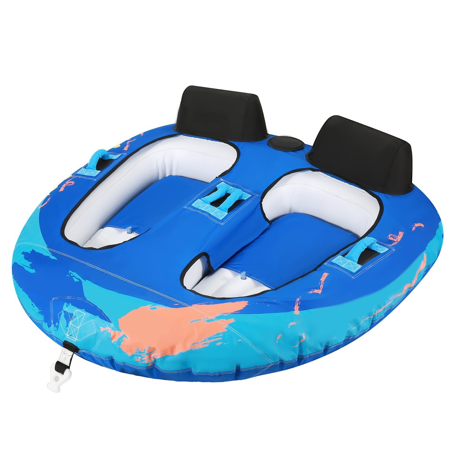 Towable Tube for Boating 2 Rider Boating Tube for Youth & Adult Have Fun Outdoor,212B