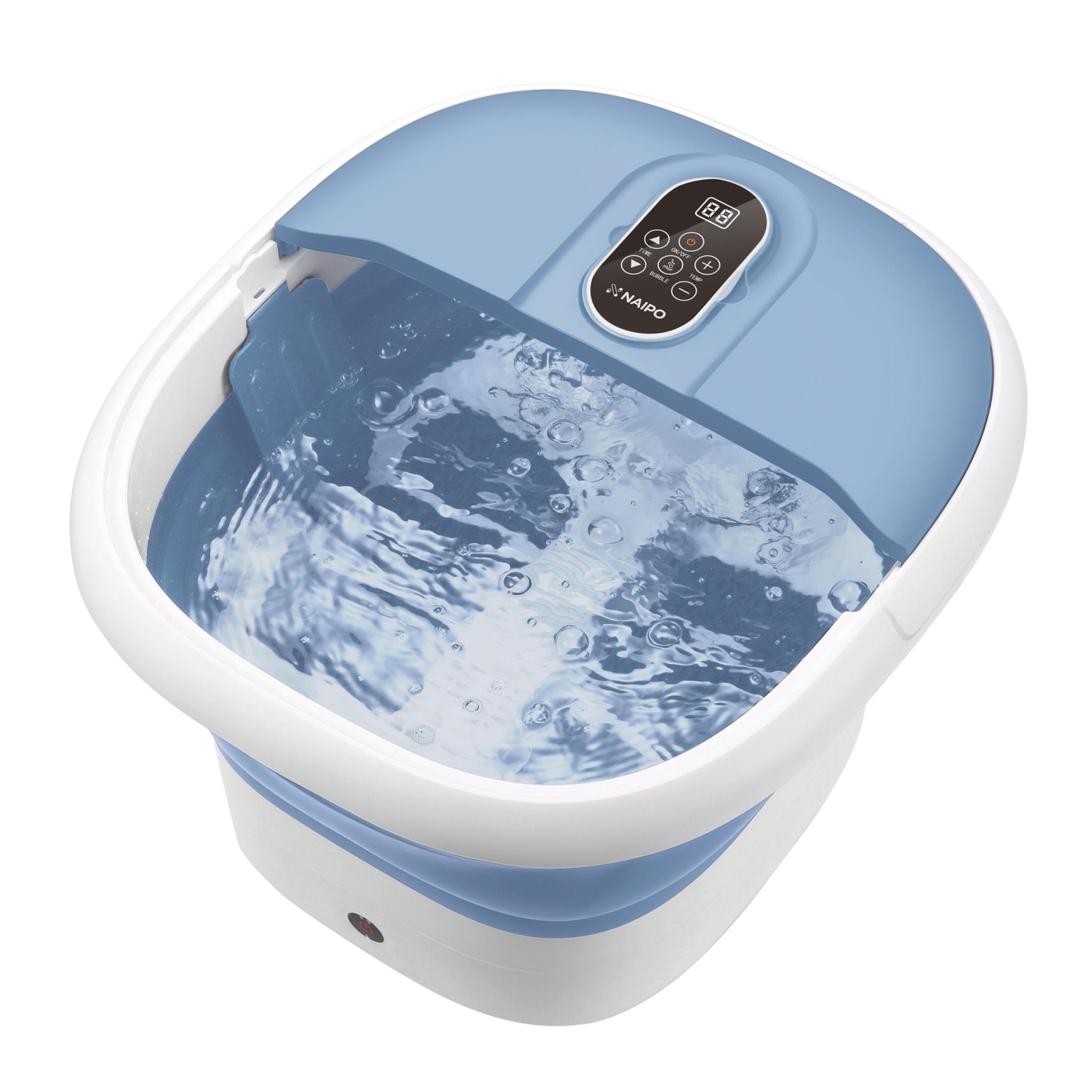 Collapsible Foot Spa with Massage Rollers, Heat, and Bubbles