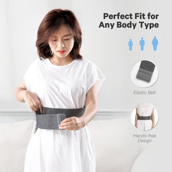 Electric Heating Pad for Lower Back & Shoulder & Abdomen, Large Waist Wrap Belt with Adjustable Flexible Straps,4 Heat Settings & 2 Hours Auto Off--Wholesale--US