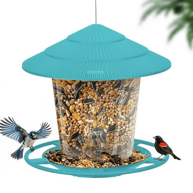 Hanging Bird Feeders for Outside, Squirrel Proof, Easy to Fill Wild Bird Feeders, Attract a Variety of Hummingbird