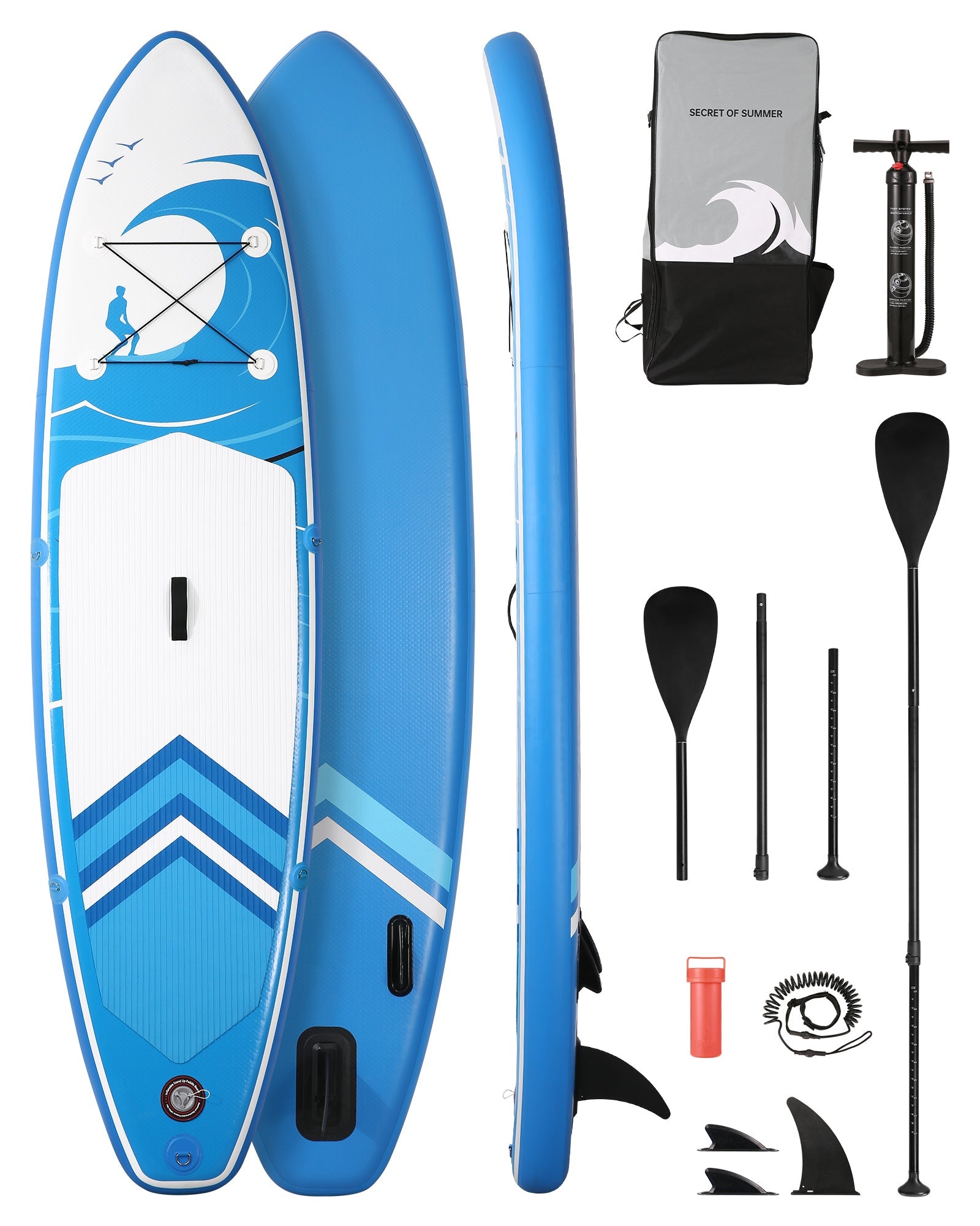 Inflatable Paddle Board  Stand Up Paddle Board SUP 6 inches Thick Board With SUP Accessories & Carry Bag & Fast Pumping for Adults & Youth for Paddling Surfing Fishing Yoga