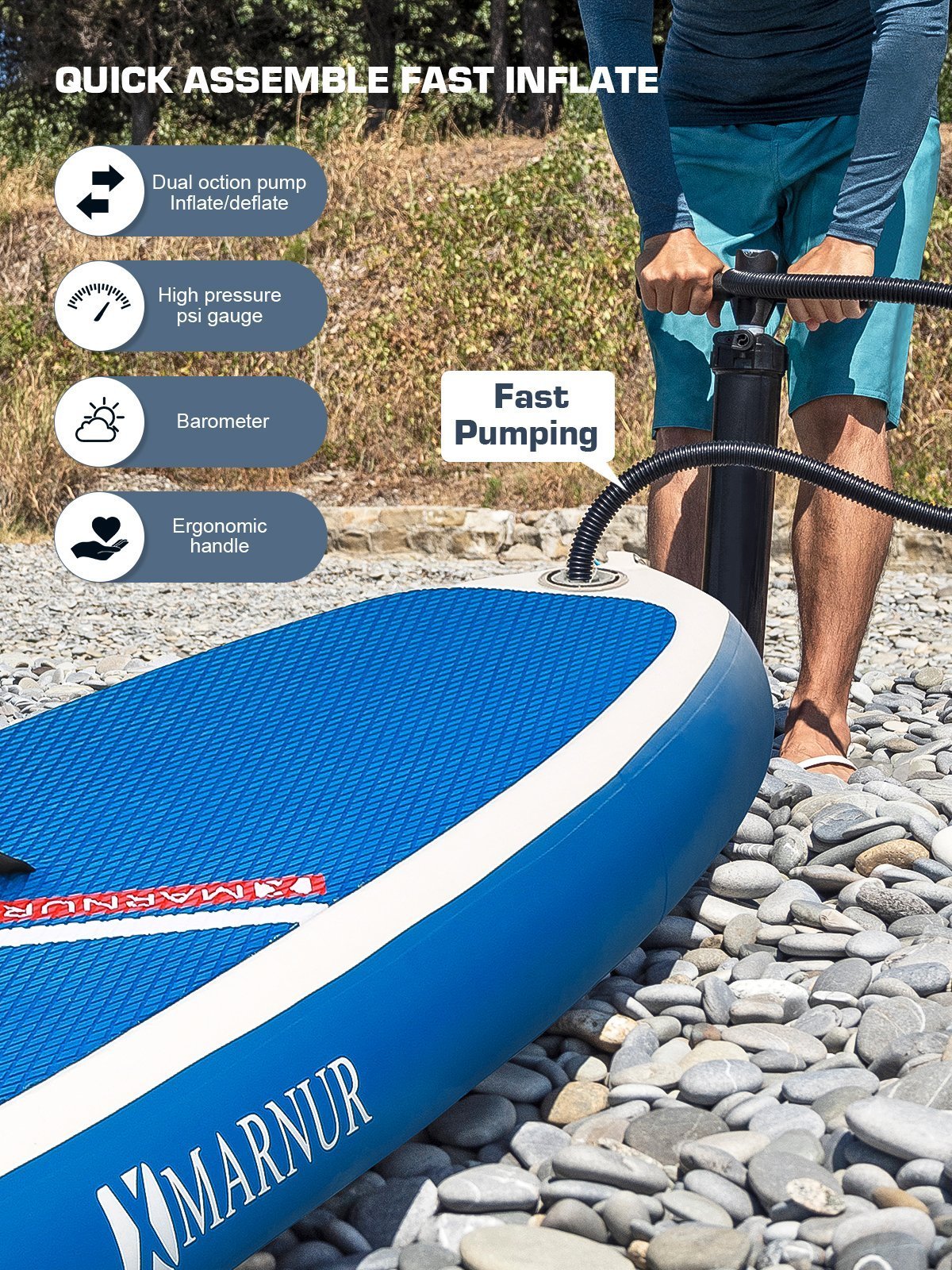 Inflatable Stand Up Paddle Board 2021 Latest Upgrade 30