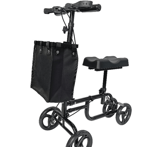 Knee Scooter Steerable Knee Walker Crutch Alternative with Dual Braking System