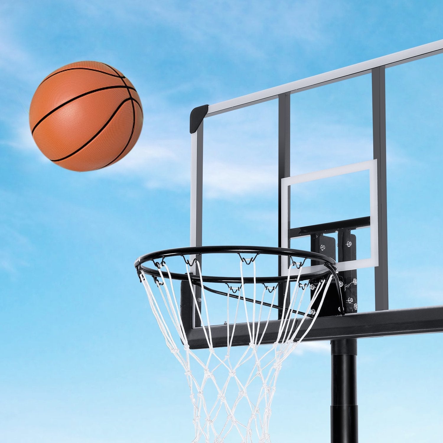 Basketball System Basketball Equipment Height Adjustable 44 In. Indoor Outdoor