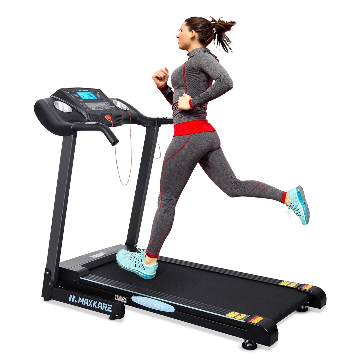 MaxKare Folding Treadmill Running Machine 2.5 HP Power 8.5 MPH Speed with 15 Preset LCD Display for Home Use NAIPO