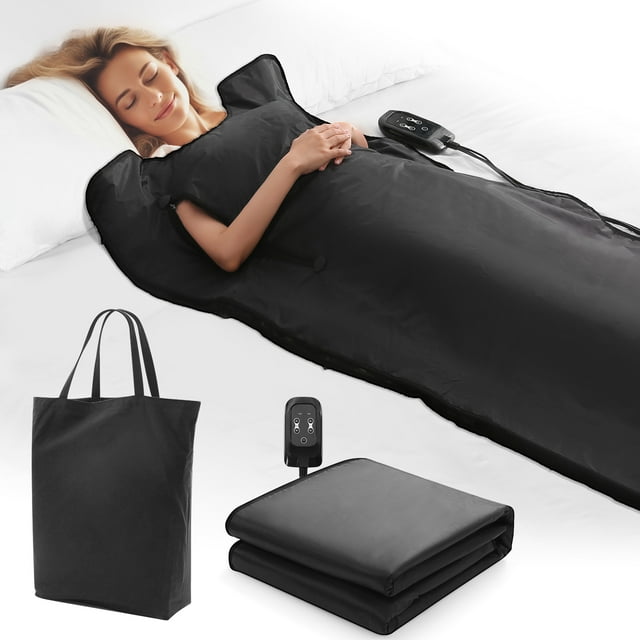 Naipo infrared Sauna Blanket for Detoxification, Portable Remote Control Sauna Blanket for Home