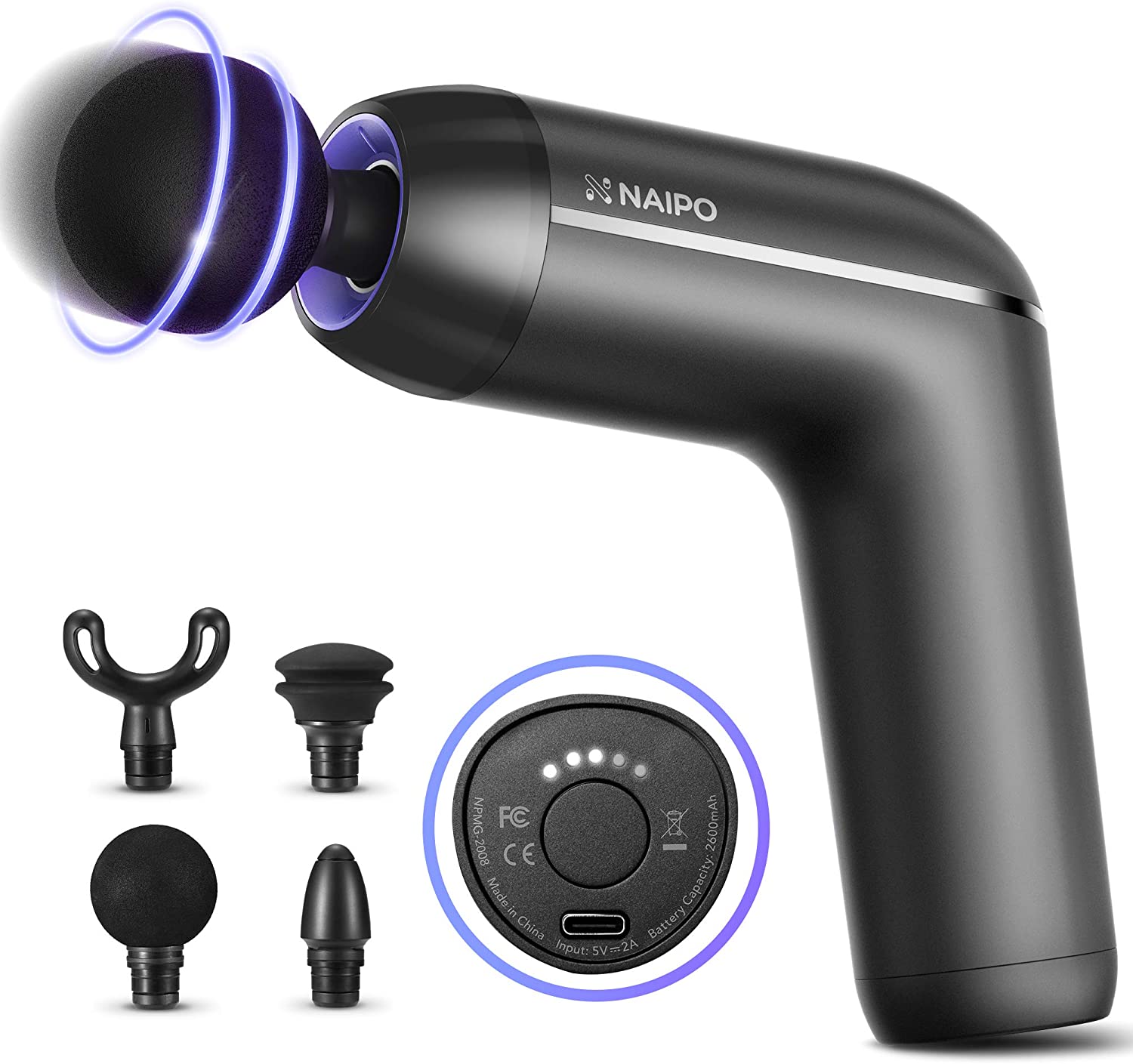 Naipo Massage Gun for Athletes, Professional Percussion Body Muscle Massage Gun