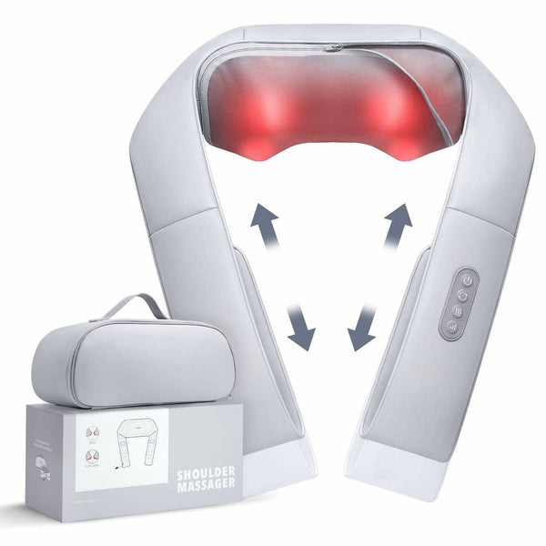 Naipo Rechargeable Cordless Shiatsu Massager for Neck and Shoulder – MAXKARE