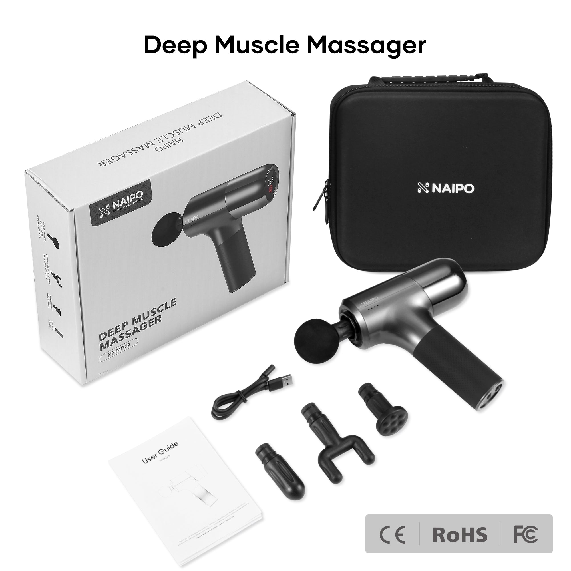 Np-mg02-naipo Massage Gun Deep Tissue Massager – Naipo