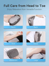 Naipo Shiatsu Massage Cushion with Heat and Vibration, Massage Chair P –  MAXKARE