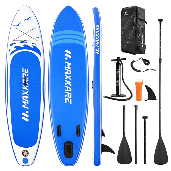 Stand Up Paddle Board Inflatable SUP W Stand-up Paddle Board Accessories Backpack Paddle Leash Pump Non-Slip Deck ISUP Fishing Yoga Rigid Solid 10'× 30