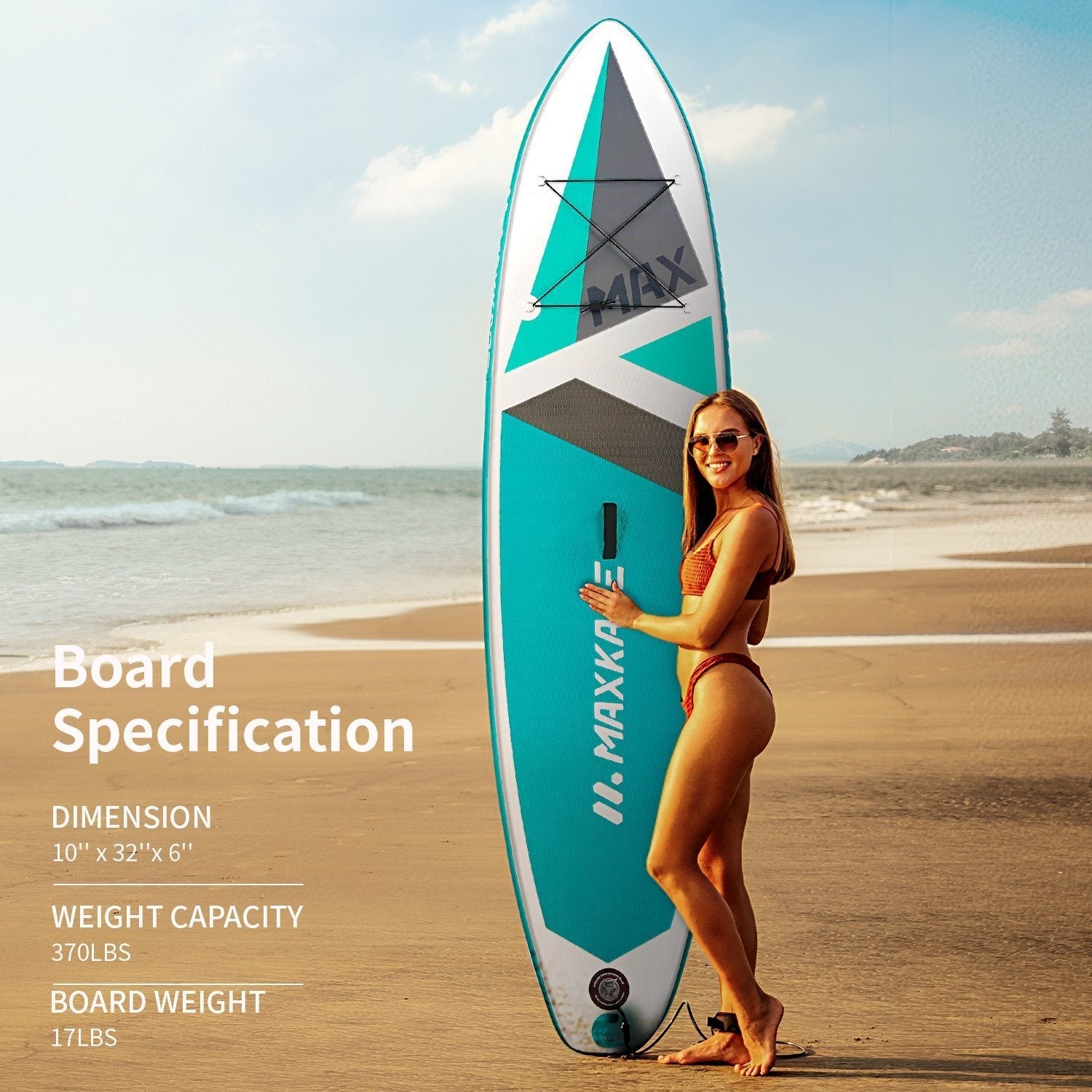 Stand Up Paddle Board Inflatable SUP with 10'30''6'' Premium Paddleboard & Bi-Directional Pump & Backpack Portable for Youth Adult Have Fun in River, Oceans and Lakes--Wholesale--US